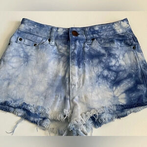 Bdg Shorts Size 28 High Rice high waisted Cheeky tie Dye